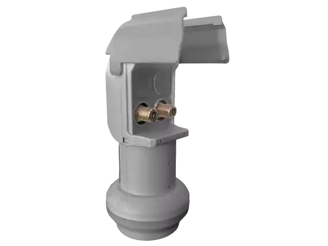 Lnb Universal Ku, cabo coaxial, conector e emendas.