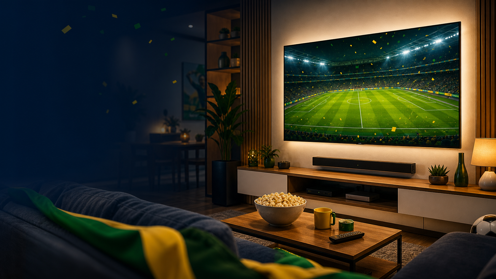 TV instalada na sala