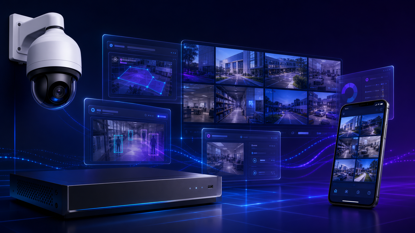 Sistema CFTV com DVR e monitoramento